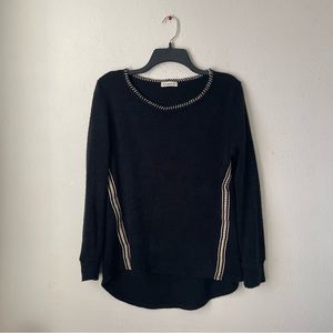 Black Sweater With Stitching